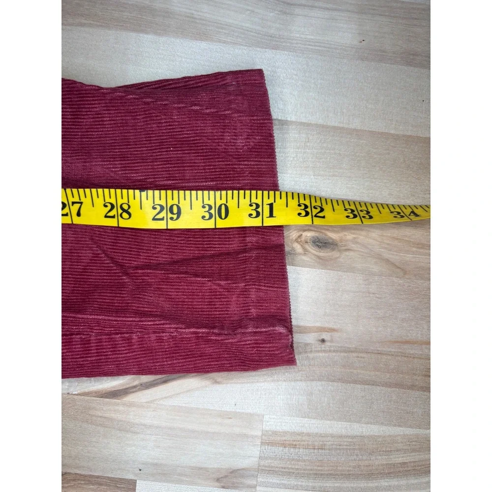 Vintage Doe Spun Girls 4‎ Corduroy Overalls Floral Blouse Set Burgundy Pink USA